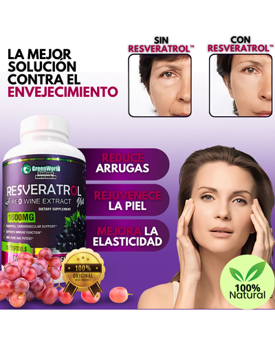 RESVERATROL x 100 Cápsulas 💊 | Juventud y potencia pura 🔥